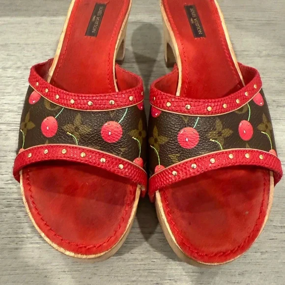 Louis Vuitton X Murakami Vintage Cherry Sandal - Picture 6 of 9